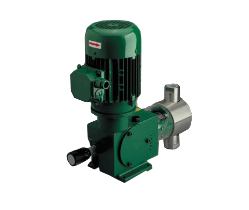 <strong>Plungertype metering pump</strong><strong><strong> with pumphead of stainless steel</strong></strong>